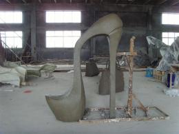 hj1717 玻璃鋼雕塑-美人之座 泥塑_青島國際服裝城不銹鋼雕塑、石雕、玻璃鋼雕塑_濱州宏景雕塑有限公司