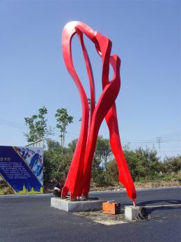 hj1729 不銹鋼雕塑—舞_青島國際服裝城不銹鋼雕塑、石雕、玻璃鋼雕塑_濱州宏景雕塑有限公司