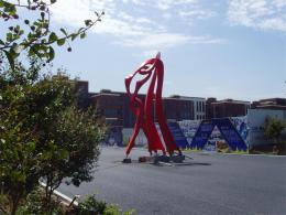 hj1732 不銹鋼雕塑—舞_青島國際服裝城不銹鋼雕塑、石雕、玻璃鋼雕塑_濱州宏景雕塑有限公司